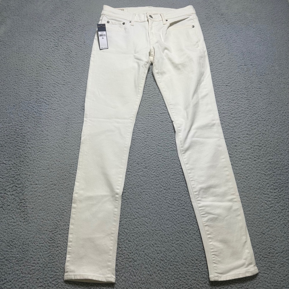 Polo Ralph Lauren Tompkins Skinny Jeans Womens 28 White NWT Stretch Denim